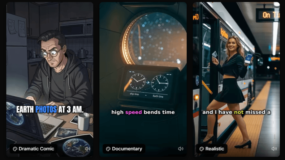 Virvid generated viral AI shorts with trending captions, effects, and music ready to post on TikTok, Instagram Reels, and YouTube Shorts